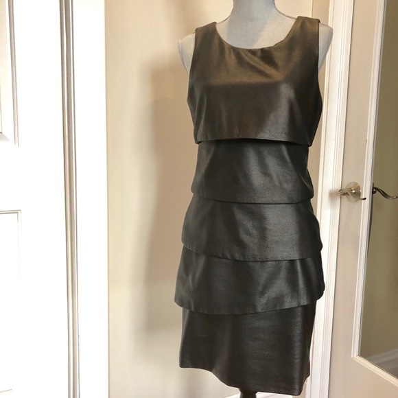 bcbgmaxazria leather dresses